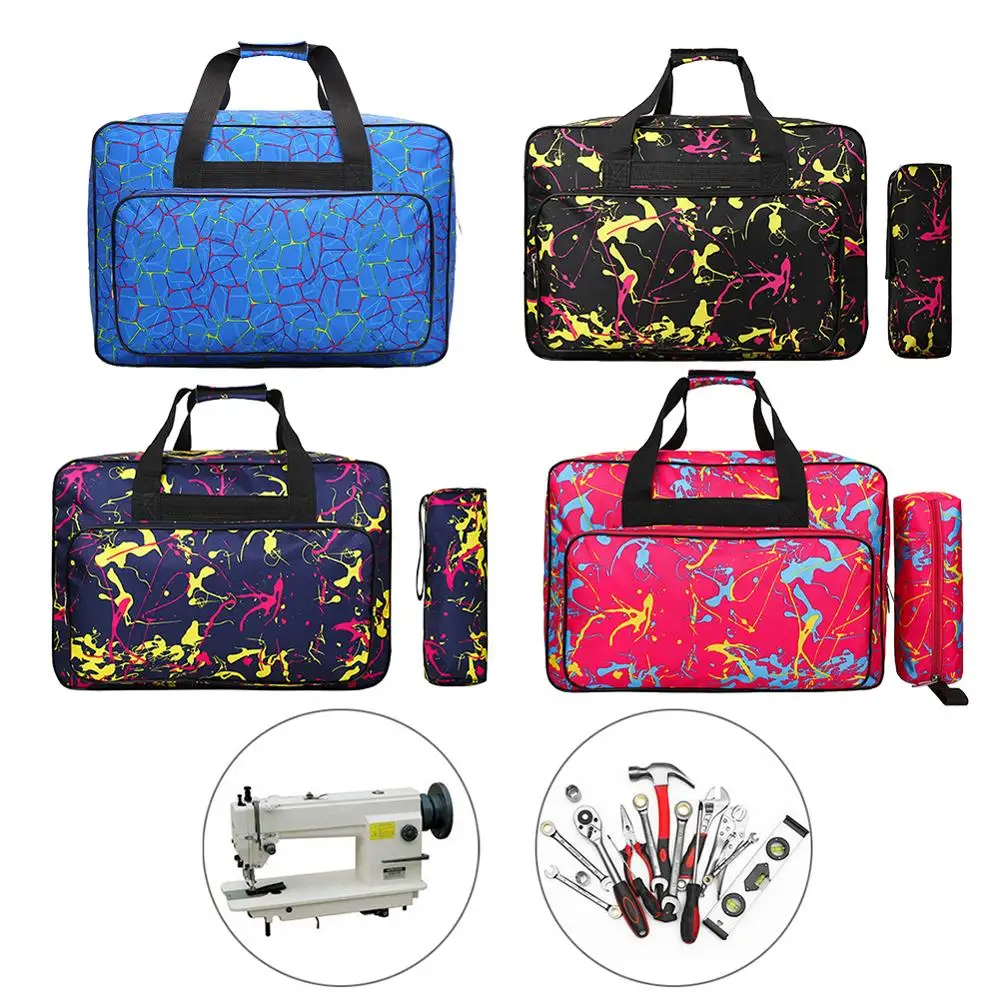 Unisex Large Capacity Sewing Machine Bag Travel Portable Storage Bag Sewing Machine Bags Multifunctional Sewing Tools Hand Bags