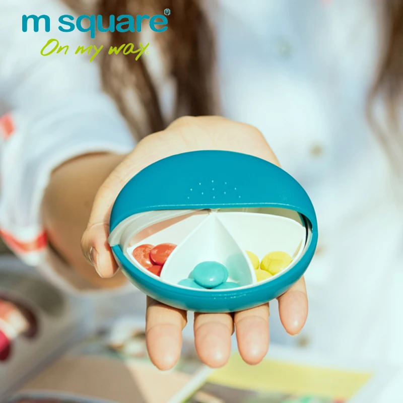 M Square - Brand New Pocket Storage Box Splitters Medicine Box Pill Case Organizer for Candy Jewelry travel accessories