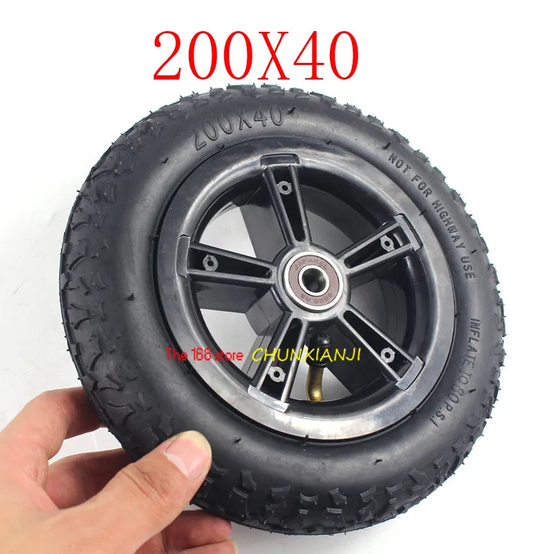 High Performance 200X40 8 Inch Rubber Wheel Tires Fits Folding Bicycle Electric Scooter Motorcycle Baby\'s Car 200*40 Tyre