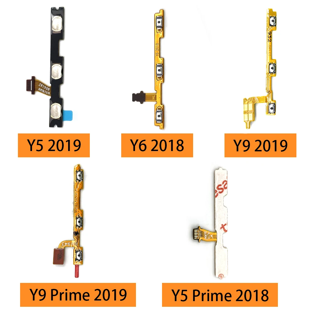 Przycisk boczny włączania i wyłączania głośności Elastyczny kabel Części zamienne do Huawei Y5 Y6 Y7 Pro Y9 Prime 2017 2018 2019