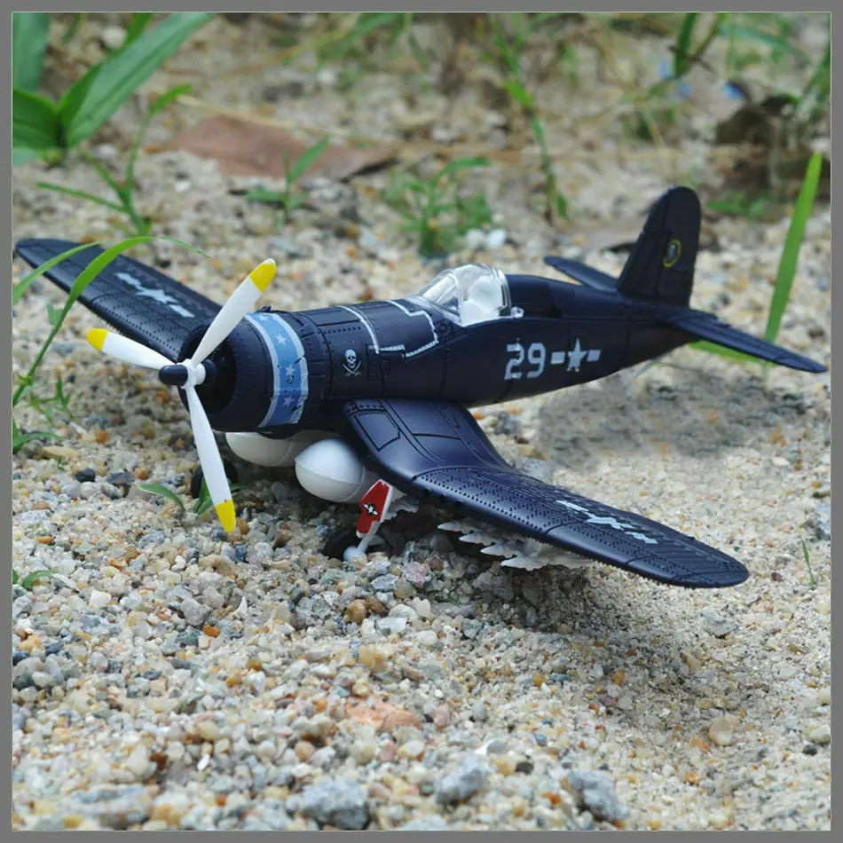 Avión de combate Spitfire Hurricane F4U, 1:48, ensamblaje Corsair, avión de combate