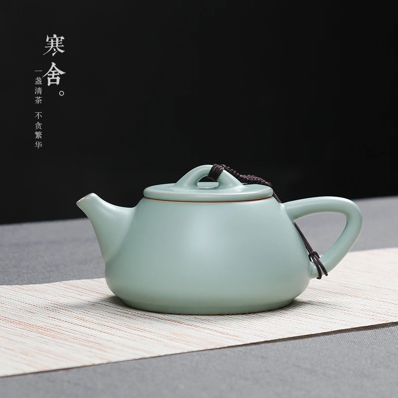 

Chinese style kettle ceramic porcelain open stone ice crack Taiwan kung fu puer tea set large tea maker pot teaware