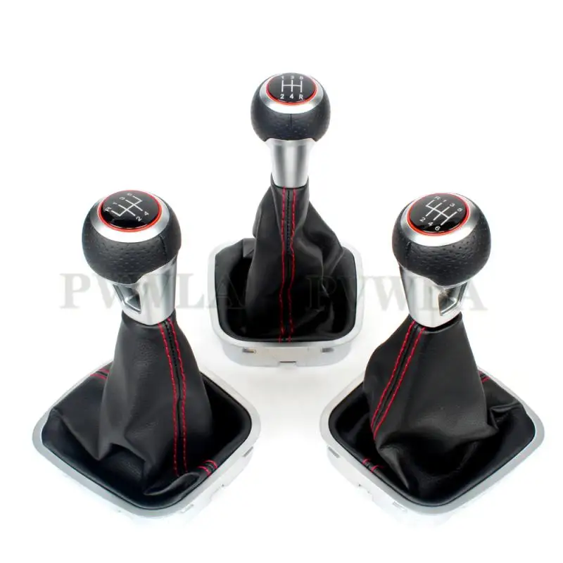 Pommeau de levier de vitesse manuel, 5/6 vitesses, pour VW Polo 2009 2010 2011 2012 2013 2014 2015 2016 2017, accessoires de voiture