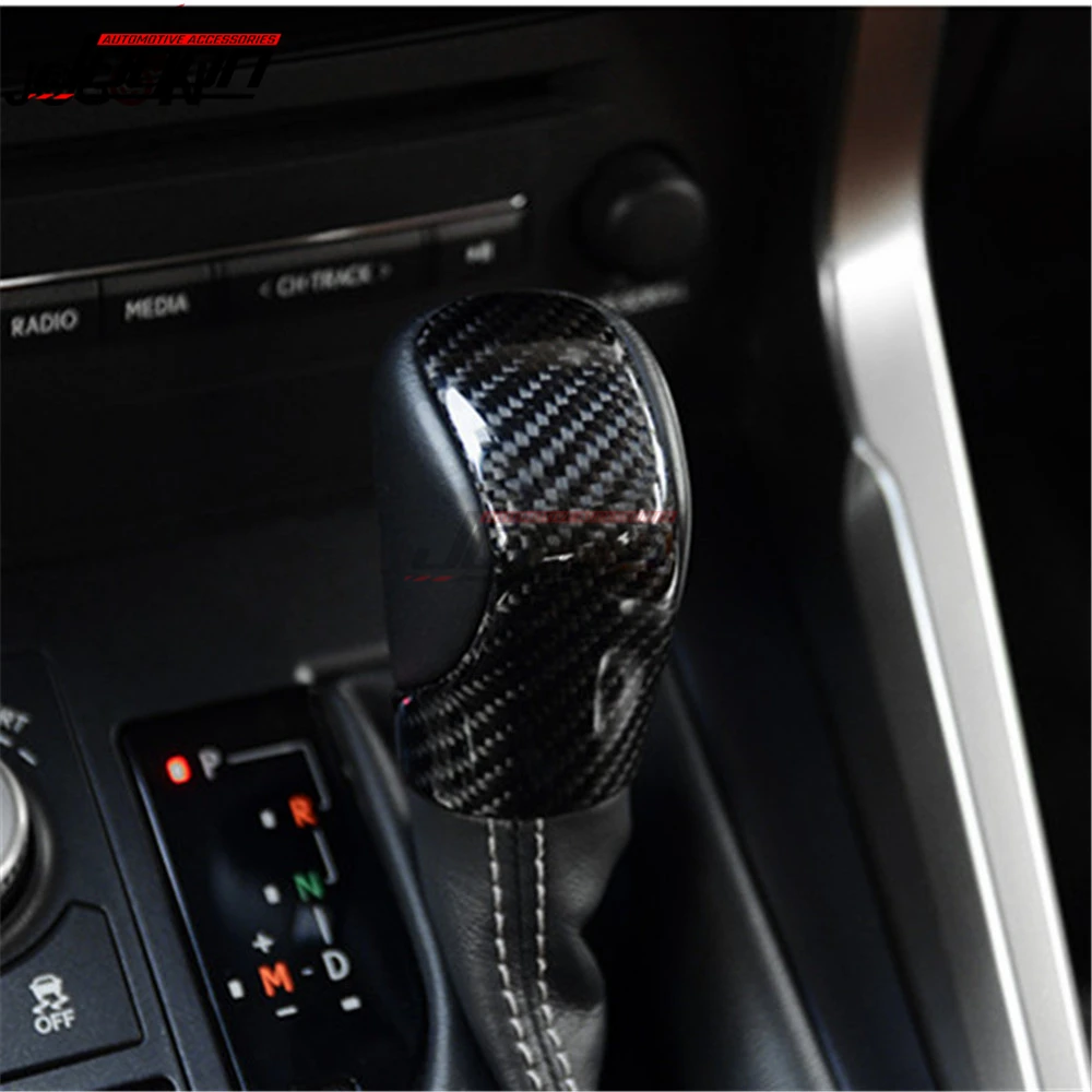 Carbon Car Gear Shift Knob Cover Trim For Lexus RX IS ES NX RC RX200t RX350 RX400h IS250 IS300 ES250 ES300h ES350 NX300h NX200