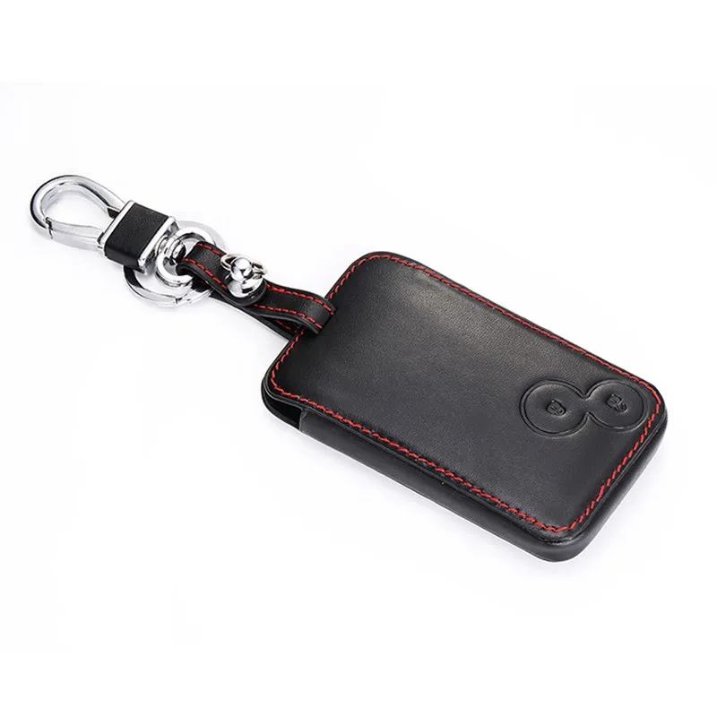 Borsa portachiavi in pelle per Renault Laguna Espace 2 pulsanti Smart Keyless Remote Fob Protection Cover portachiavi