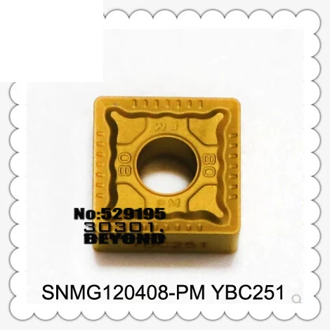 Original SNMG120408-PM YBC251 SNMG 120408 Turning Tool for MSSNR MSKNR MSBNR Lathe Tools for CNC Carbide Inserts CNC Cutter