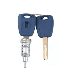 Car Lock Cylinder for Fiat Door Lock Cylinder with 2 Key SIP22 Key Blade