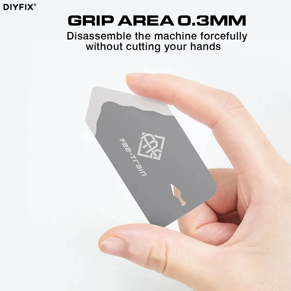 DIYFIX Alat Pembongkaran Layar Ponsel Ultra Tipis Alat Perbaikan Ponsel Kartu Pry Pembuka Pisau Pelepas Layar LCD