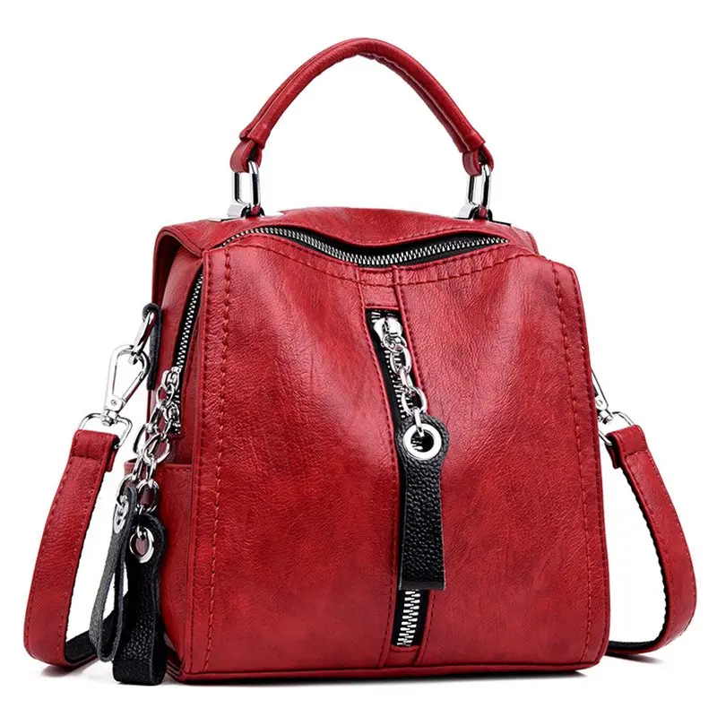 Luxury Leather Handbags Women Bags Designer Fashion Shoulder Crossbody Bag for Women Multifunction Bag Big Tote Sac