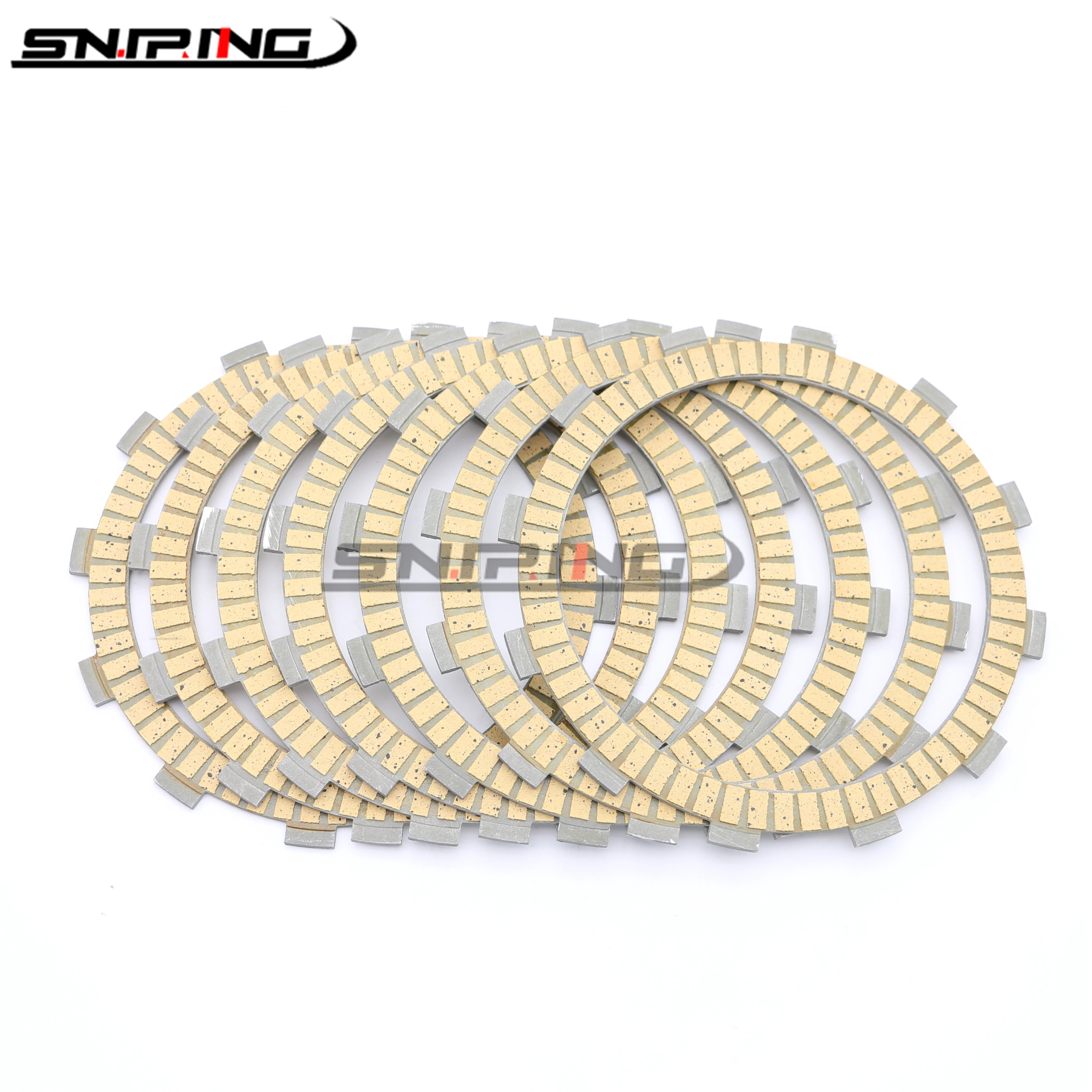 

Motorcycle Clutch Friction Disc Plate Kit For KAWASAKI ZZR400 ZZR600 ZRX400 High Quality Paper Based Clutch Disc