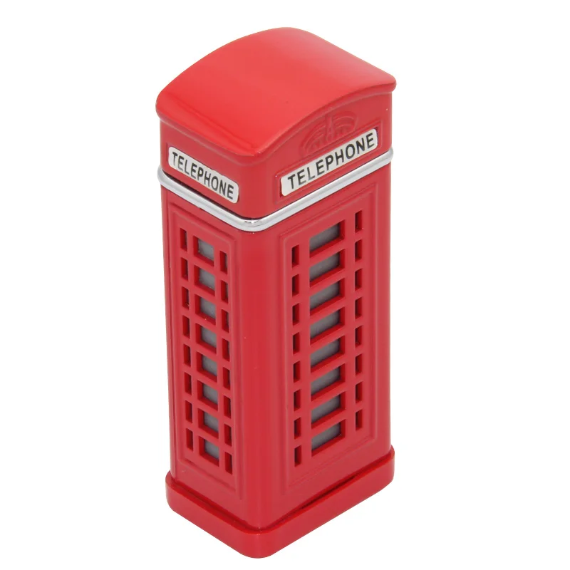 British Style Retro Nostalgic Phone Booth Model Portable Ashtray Pocket Ashtray Portable Ash Tray Pocket Mini Portable Ashtray