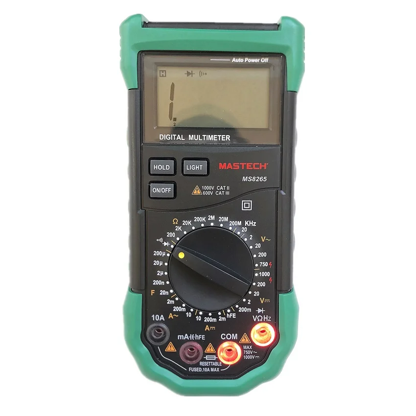 

MASTECH MS8265 4 1/2 LCD Digital Multimeter AC DC Voltage Current Resistance Capacitance Tester Meter Continuity Diode Test