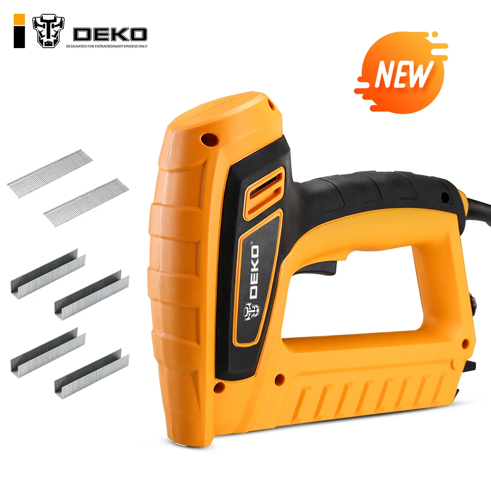 DEKO-grapadora eléctrica portátil DKET01, herramienta de carpintería, 220V, 20 unids/lote por minuto