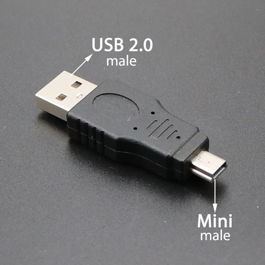 ChengHaoRan 마이크로/미니 USB 또는 USB 2.0 남성 여성 USB 플러그 잭 전원 커넥터 전화 이어폰 PC MP5 충전 어댑터