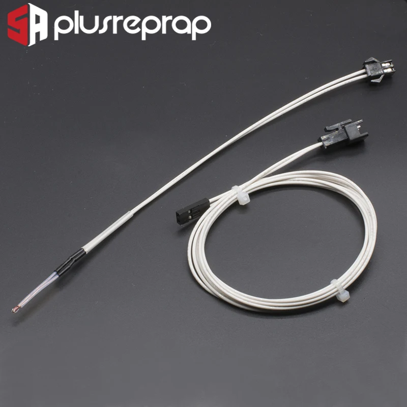 

100K ohm NTC 3950 Thermistor Sensor Simple Replacement B end Line with Dupont Cable 3D Printer Parts Temperature Sensor