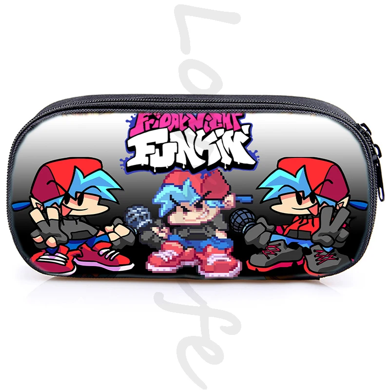 Friday Night Funkin Pencil Bag boys girls FNF Game  Pencil Case Kawaii Cosmetic Cases Student Pen Bag Stationery Bags Kids Gift