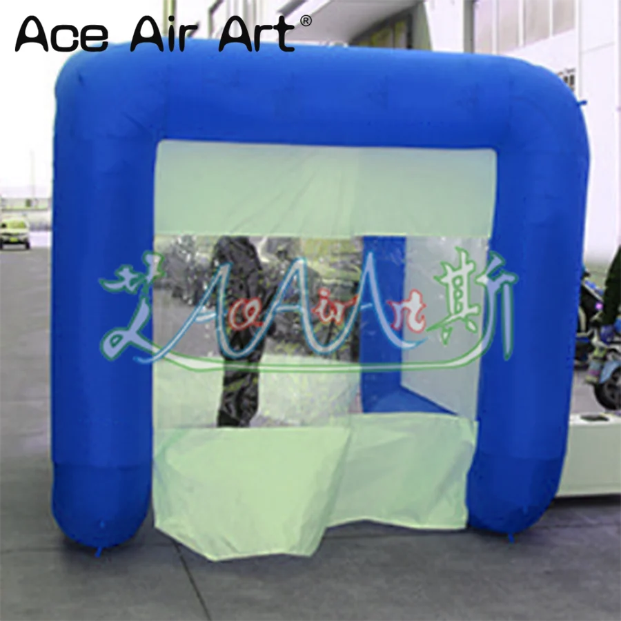 Portable Blue Inflatable Disinfection Tent Pop Up Sterilization Channel for Emergency Events