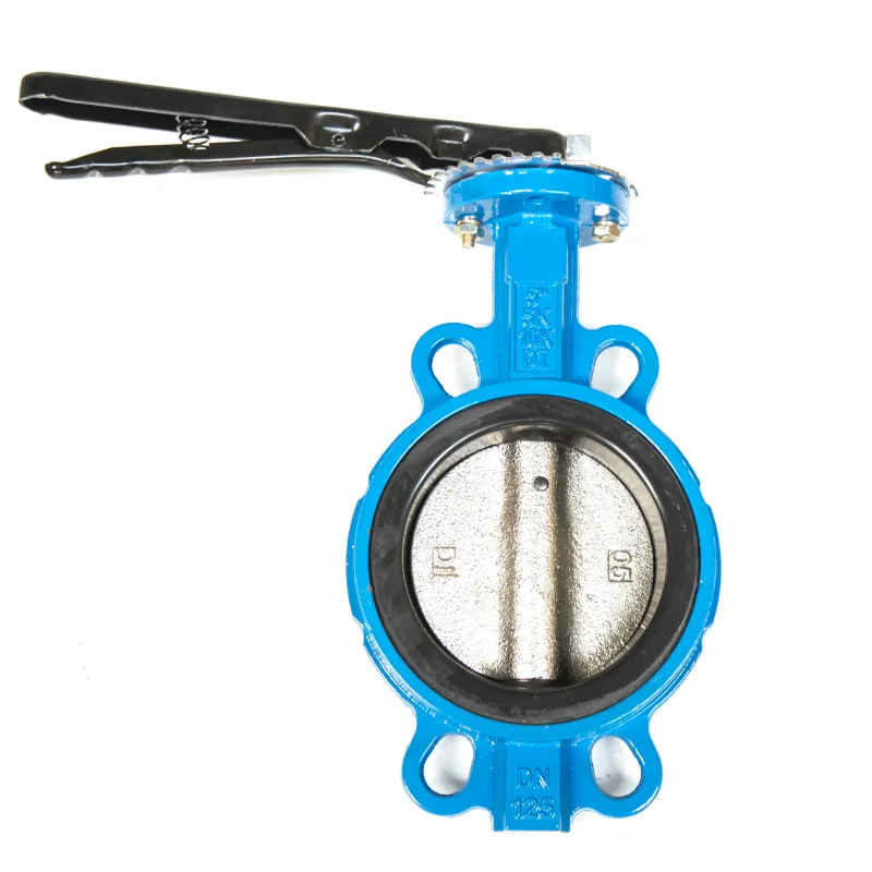 

wafer type butterfly valve with hand lever for gas oil