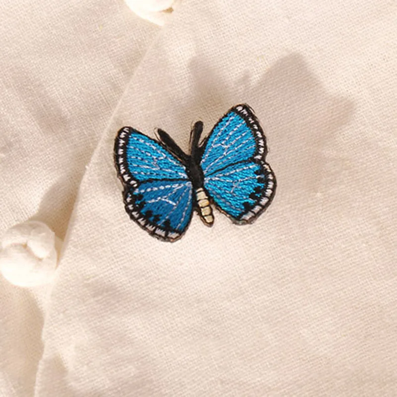 5PC Small Cute High Quality Embroidery Butterfly Patches Iron On Patches for Clothes Applique for Dress Sweater Jeans Pants DIY