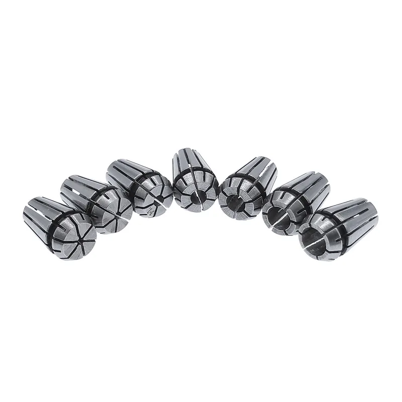 1pcs ER11 Collet 1-7MM 1/4 MM 6.35MM 1/8MM 3.17MM 5 sping Collet Set For CNC Engraving Machine Lathe Mill Tool