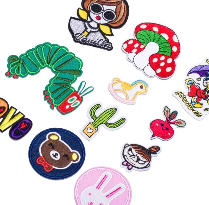 Cartoon Cloth Stickers Animal Embroidery Shoes Hats And Bags Decoration Badges Clothes Patch SN1134