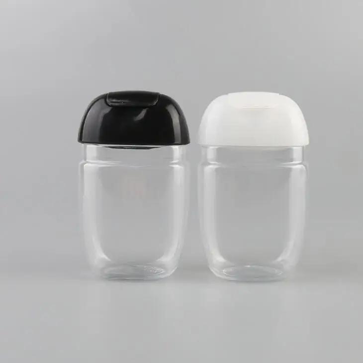 

30 ml Hand sanitizer plastic bottle flip bottle petg small sample pack bottle Portable Clear Transparent Jars LX1880