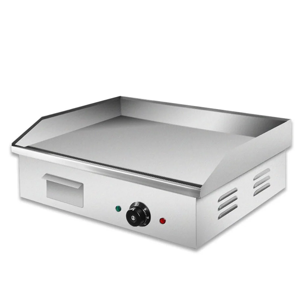 Desktop stainless steel frying teppanyaki hand grab large capacity electric griddle 818B griddle