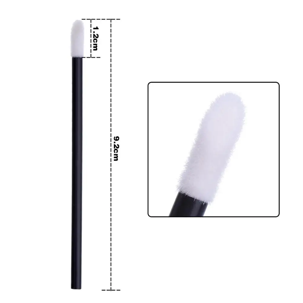 Wholesale Disposable Flocked Lip Brush Lipgloss Applicator Cheapest Lip Gloss Wand Makeup Brush Fast Shipping