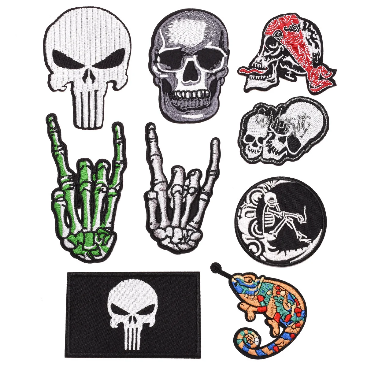 High Quality Fashion and Cool Pattern Embroidery Cloth Stickers DIY Clothing Luggage Hat Decoration Accessories Patch