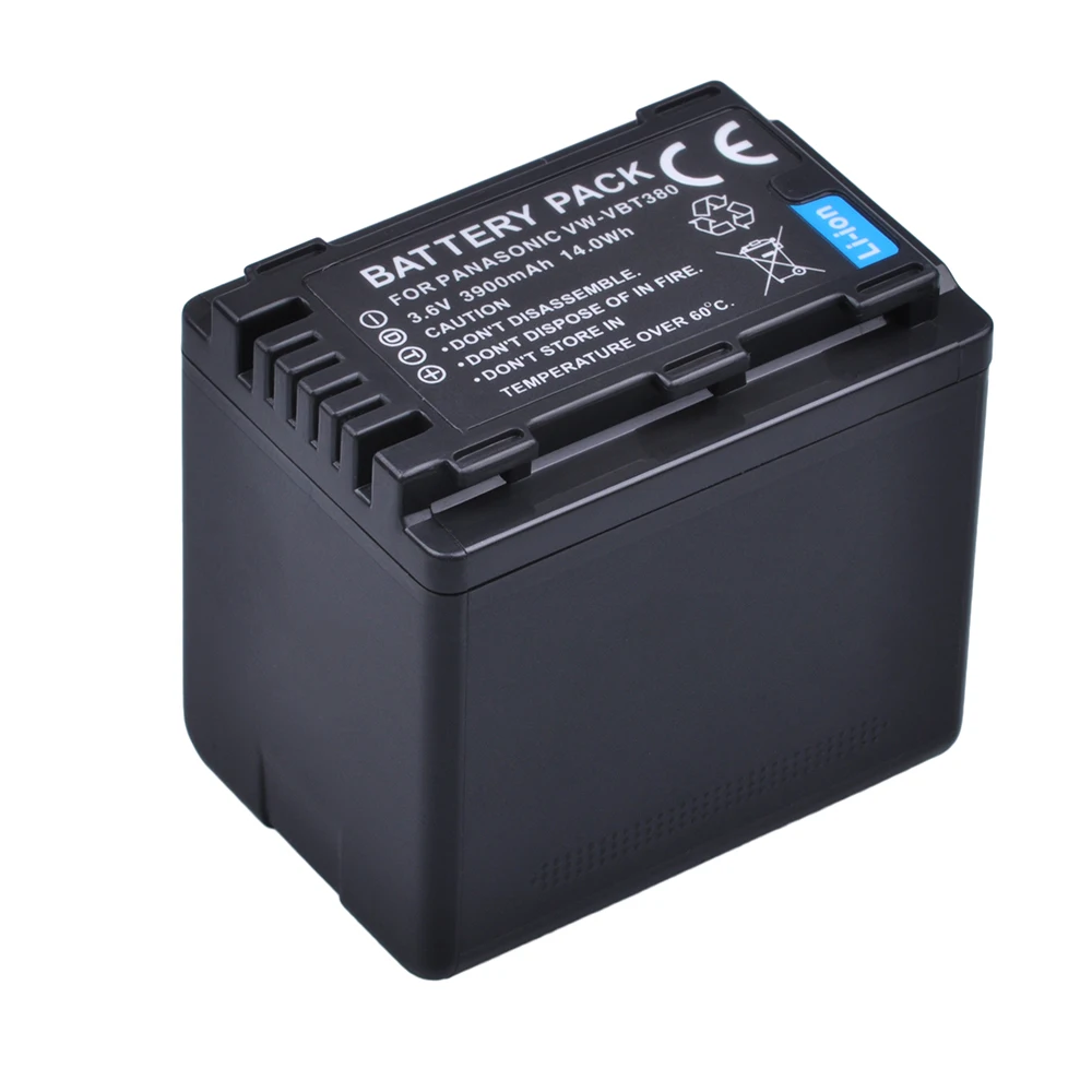 3900mAh VW-VBT380 VBT190 Battery for Panasonic HC-V800K HC-VX1K WXF1K HCV510 HC-V710 HC-V720 HC-V750 HC-V760 HC-V770