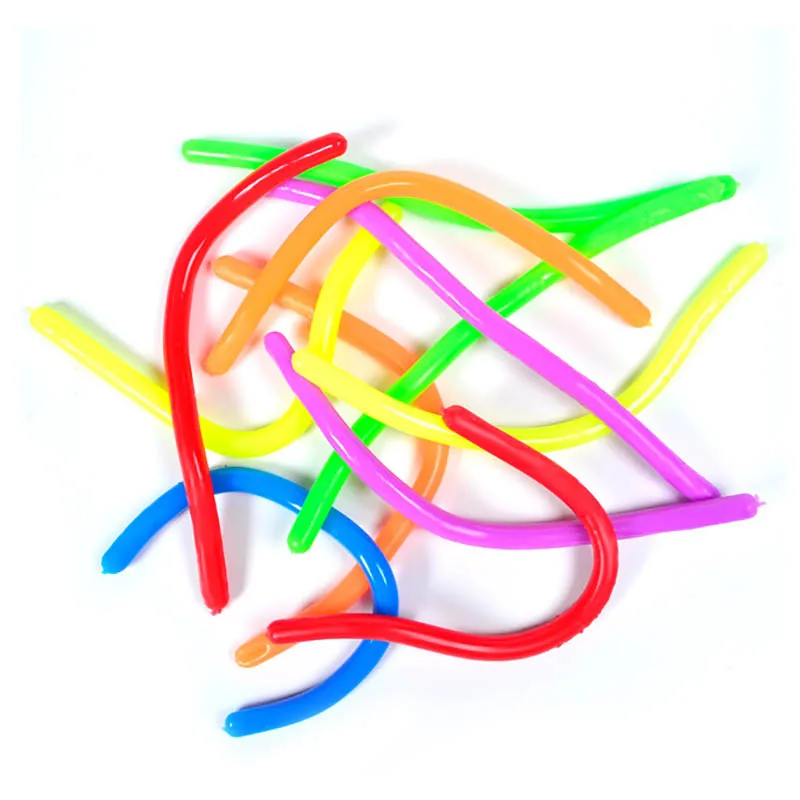 18CM NEW Fidget Toys Autism Vent Children Adult Decompression Toy Noodle Stretch String TPR Rope Anti Stress Toys String