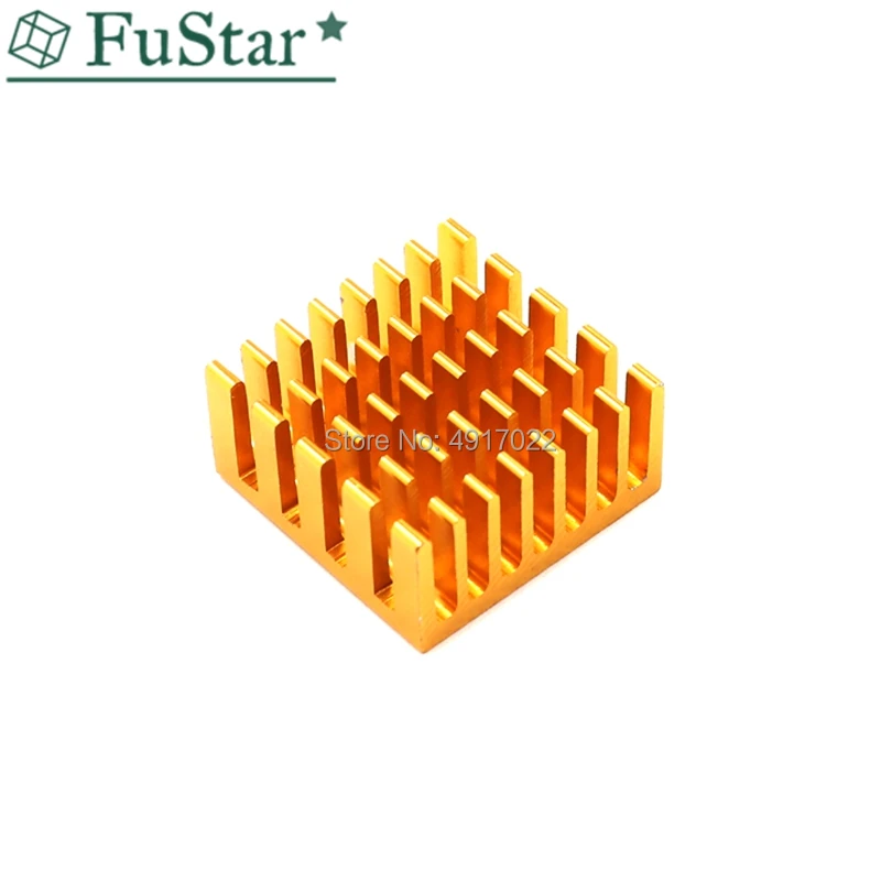 10pcs Golden 20*20*10mm Heatsink Cooling Fin Aluminum Radiator Cooler Heat Sink for IC Chip LED 20x20x10mm LED Radiator 20*20*10