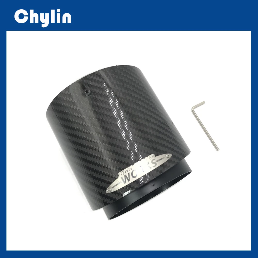 

Black Chrome and Carbon Fiber Muffler Tip Fit for Mini Cooper Exhaust Tip R55 R56 R57 R58 R59 R60 R61 F54 F55 F56 F57 F60