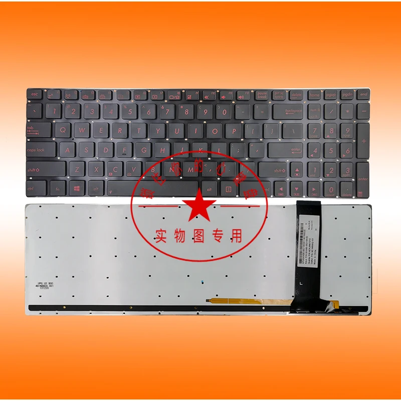 Laptop English Layout Keyboard For Asus N550 N550J N550X N550JV N550JK G550 Q550 N56DP N56VZ N56VM N56 N76S N750/J/JV/G