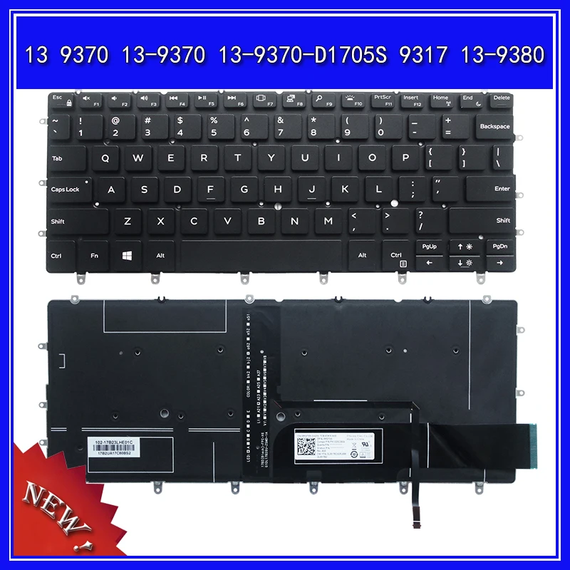 

Laptop Keyboard for DELL XPS 13 9370 13-9370 13-9370-D1705S 9317 13-9380 Notebook Replace Keyboard
