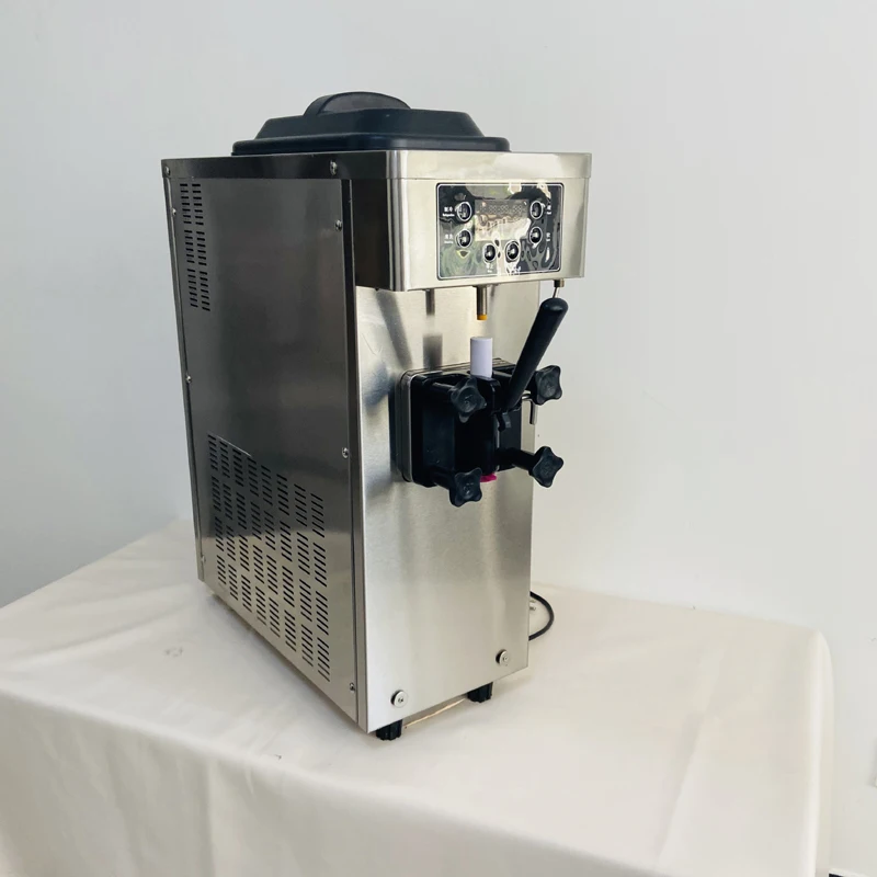 Draagbare kleine ijsmachine Zachte ijsmachine met enkele smaak 1100W yoghurtmachine