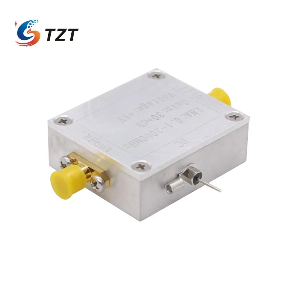 

TZT 0.1-2000MHz RF Wideband Amplifier Low Noise RF Amplifier Gain 32dB High Frequency Amplifier