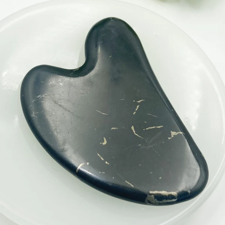 

Натуральный шунгит, скребковая доска, каменный массажер, исцеляющий балансирующий чакра, оптовая продажа, 1 шт., 40x60 мм