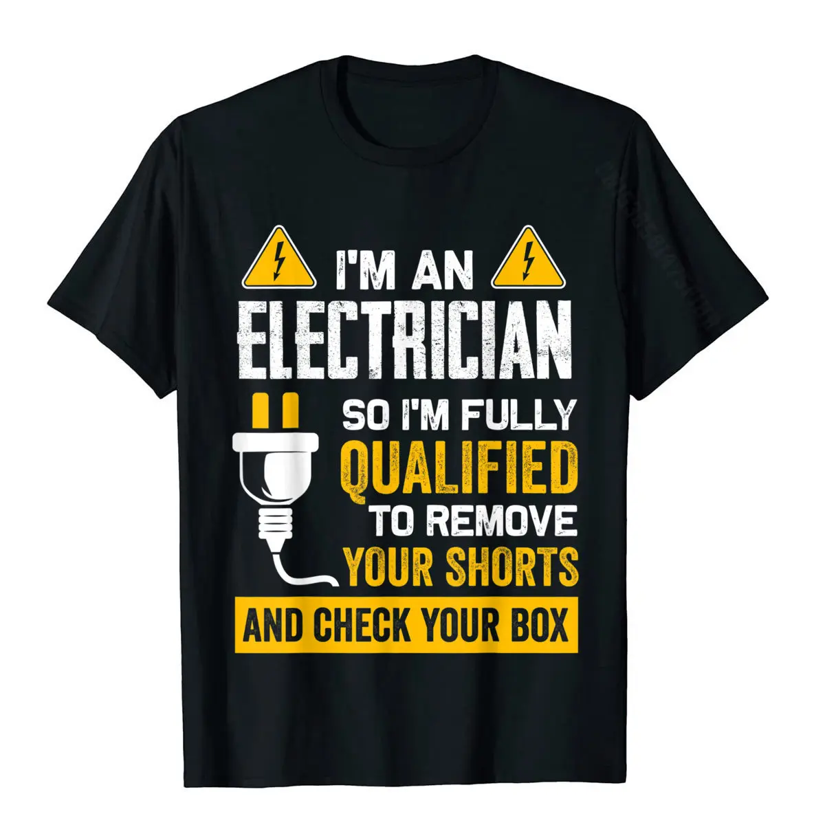 Funny I\'m An Electrician Gift For Electrical Worker T-Shirt Cotton Normal Tees Hip Hop Men T Shirts Casual