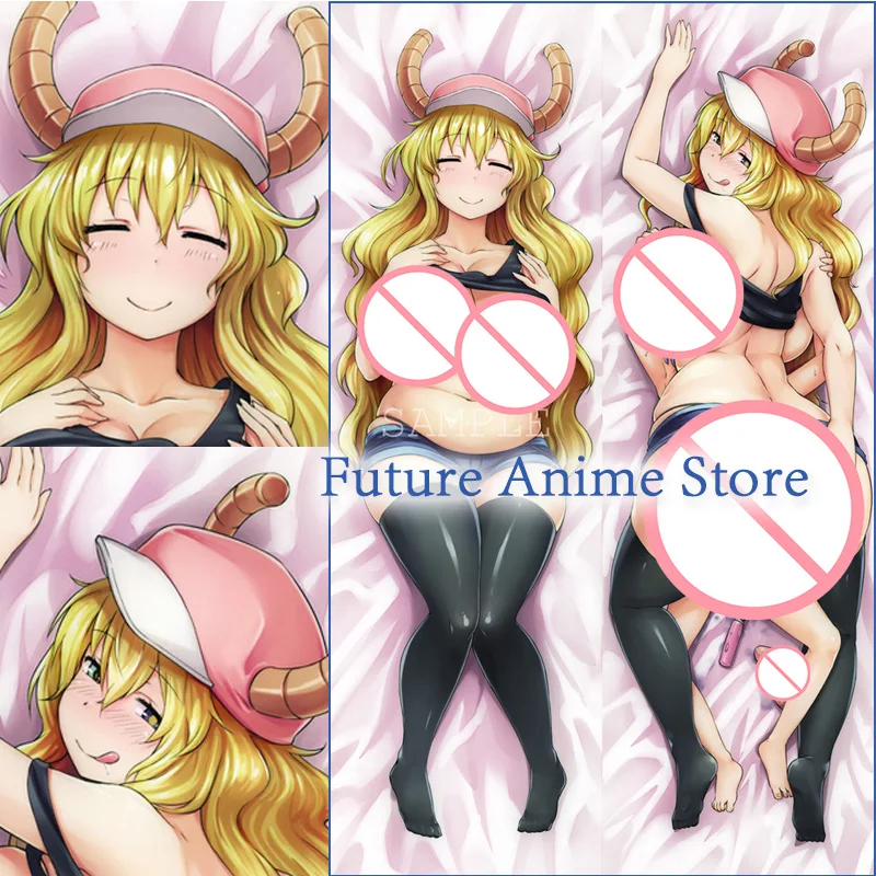 

Dakimakura Anime Lucoa Quetzalcoatl Miss Kobayashi's Dragon Maid Double-sided Print Life-size Body Pillow Case