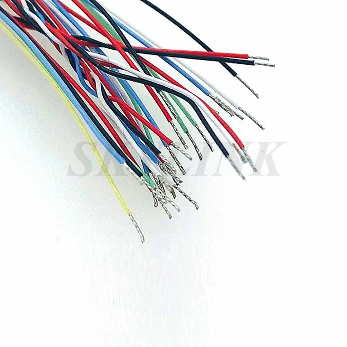 5PCS 0.8mm Single End Cable  Wire 300mm 32AWG 2P 3P 4P 5P 6P 7P 8P 10P 0.8mm Pitch Connector Cable