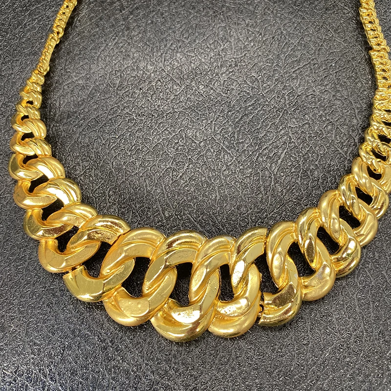24K gold color jewelry sets for women bridal  Indian African wedding ornament gifts luxury necklace earrings bracelet ring set