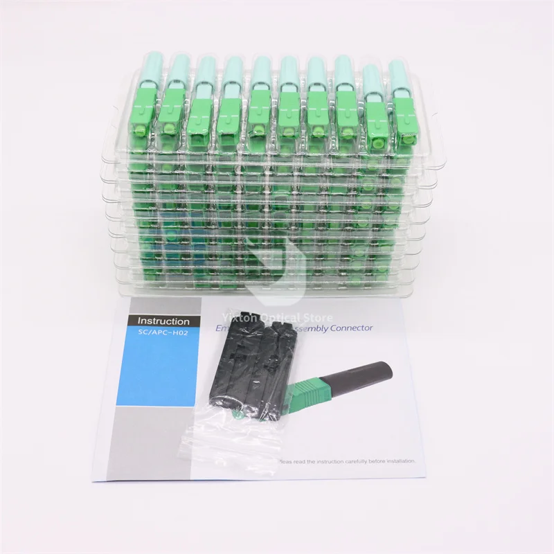 FTTH SC APC UPC Connector Fast Fiber Optic Connector fast connector SM Single-Mode Cold Connector Tool Fiber Optic Tool