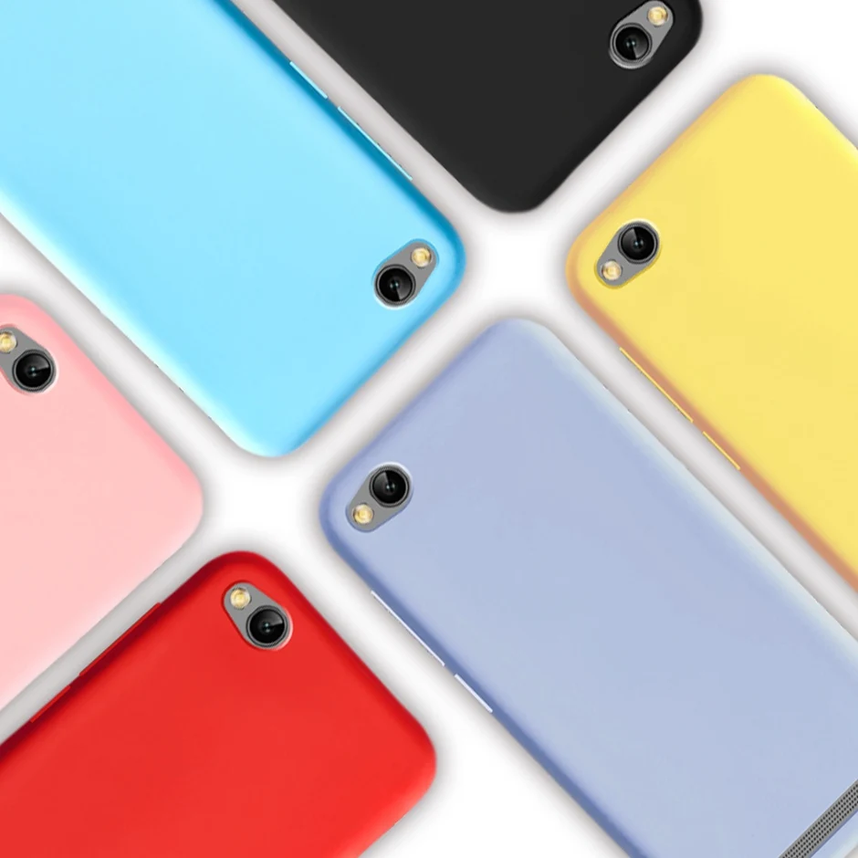 Candy Color Silicone Case For Xiaomi Redmi 4A Phone Case 5.0\