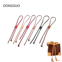 Bag strap 100% Vachetta genuine leather strap for designer brand bucket bag drawstring belt accessory bag parts