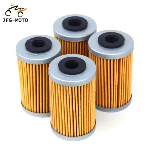Imagen 1 del producto 4 Uds filtro de aceite para KTM Duke RC 125 200 390 RC R EXC 250 400 450 SX MXC EXC 520 525 SXC 625 Enduro fábrica Supermoto