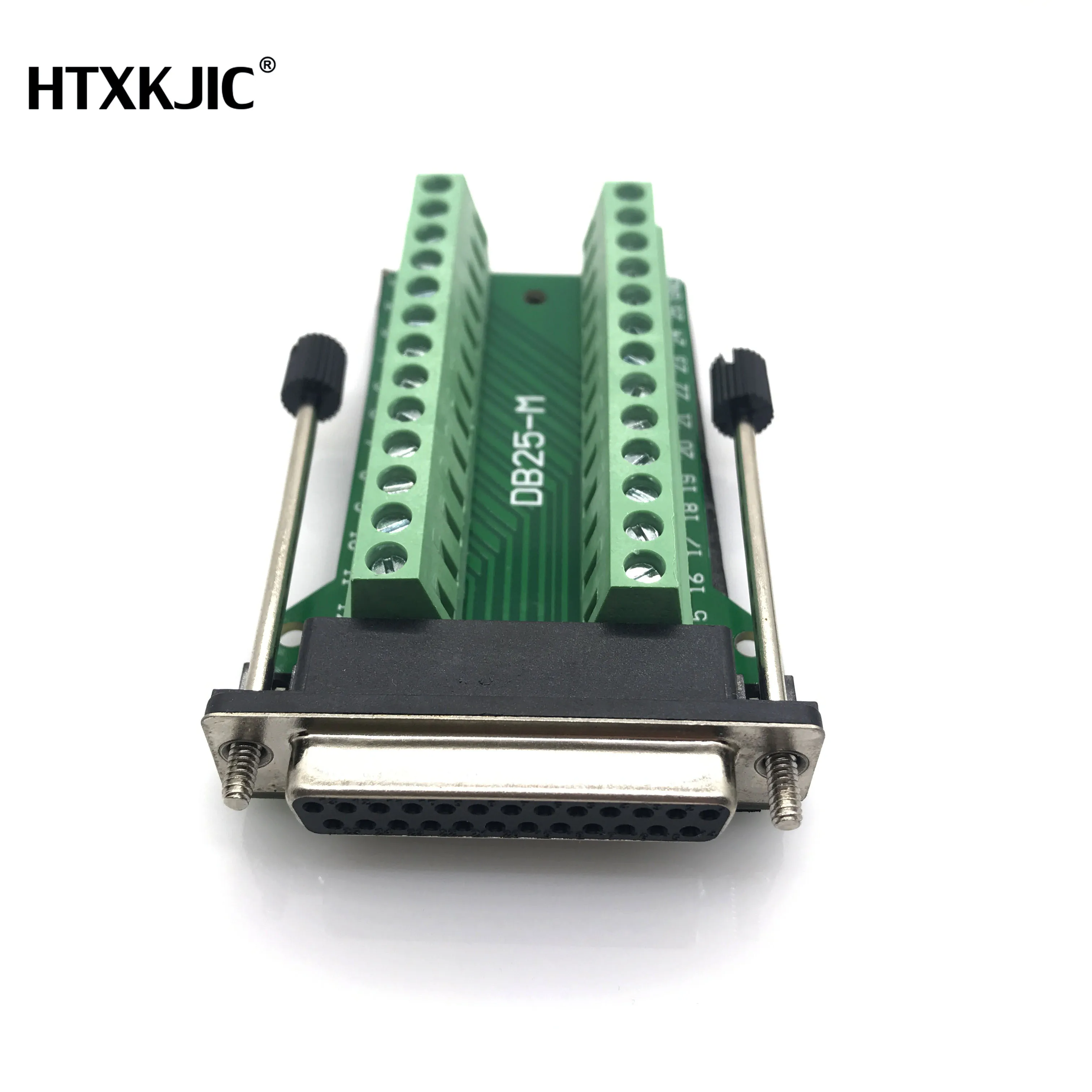 DB25 D-SUB Konektor Terminal 2 Baris Papan PCB Breakout Plug 25Pin Betina