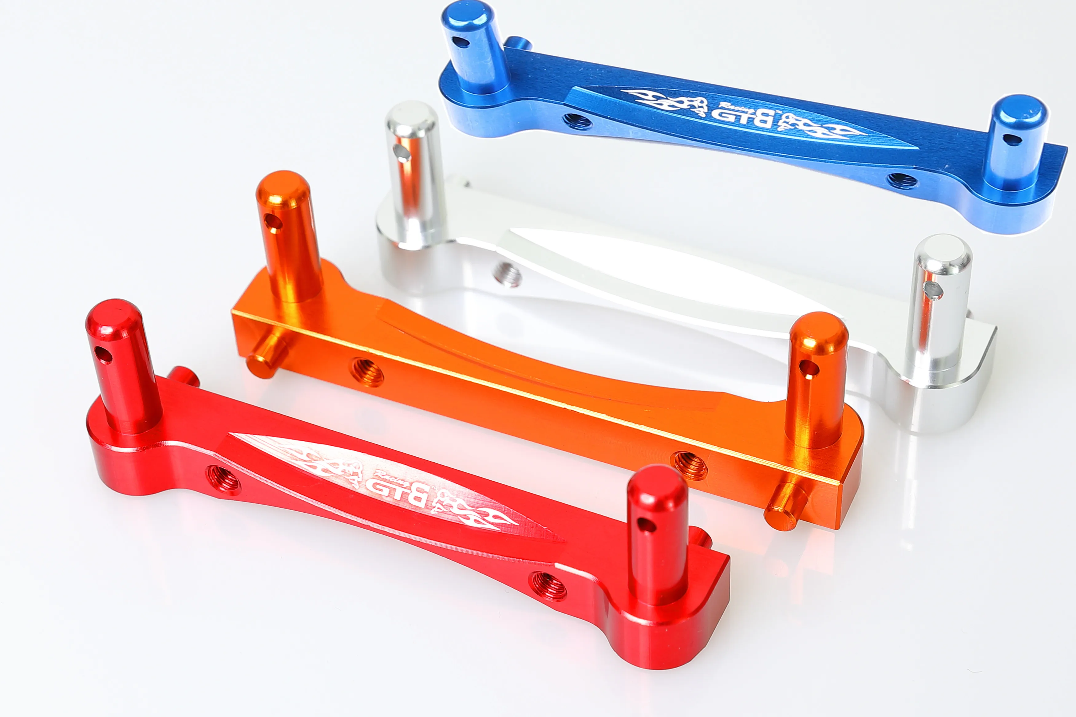 GTBRacing CNC Aluminum 5T Rear Body Rollcage Brace Fixed Mount for RC Car 1/5 LOSI 5ive-T Upgrade Part