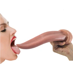 Tongue Shape Dildo Intimate Anal Plug Anal Dildo Butt Plug Vagina Masturbator Adult Sex Toys for Women