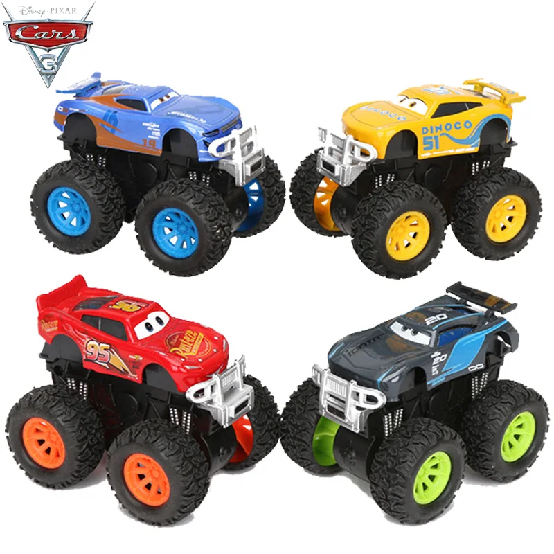 Disney Pixar Cars 3 Big Foot Metal Diecast Car Toy Lightning McQueen Jackson Storm Curz Mater Giant Wheels Cars Model Toys Gift